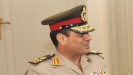 The head of the Egyptian armed forces General Abdel Fattah al-Sisi