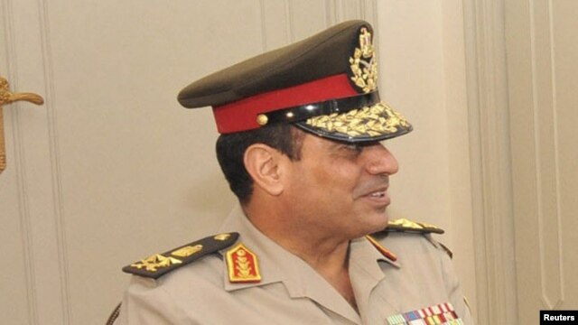 The head of the Egyptian armed forces General Abdel Fattah al-Sisi