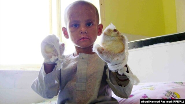 Four-year-old Farid was sold by his mother to a relative eight months ago.