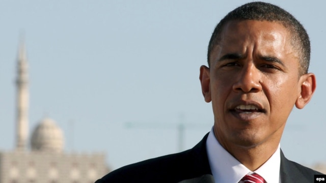 Barack Obama speaking in Amman