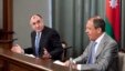 Министр иностранных дел Азербайджана Эльмар Мамедъяров (слева) и министр иностранных дел России Сергей Лавров. Москва, 21 мая 2013 года.