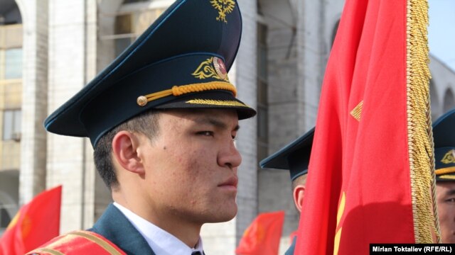 День кыргызского флага в Бишкеке.