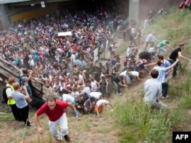 Twenty-one people were killed in the stampede