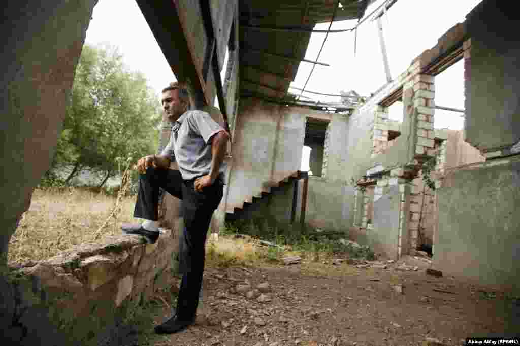 Siyavus, 36, says he witnesses clashes between Armenian and Azerbaijani forces on a daily basis. 