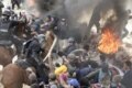 پلیس اسراییل سعی در متفرق کردن فلسطینی ها در اورشلیم دارد.