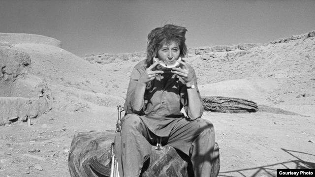 Lamb in 1989 after crossing from Pakistan into Afghanistan with mujahedin fighters.