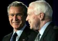 U.S. -- Senator John McCain/George W. Bush at 18/05/05 event