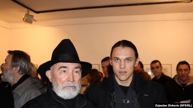 Boško Kućanski i Damir Šabić u sarajevskoj galeriji "Roman Petrović", 13. decembar 2010.