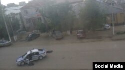 В районе перестрелки в городе Актобе в Актюбинской области. 5 июня 2016 года.