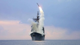 Запуск ракеты "Томагавк" с корабля ВМФ США