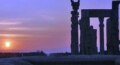A view of the ruins of Persepolis in Iran (Fars)