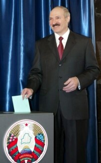 Belarusian President Alyaksandr Lukashenka recently said he revised downward his reelection figure to make it more believable (epa)