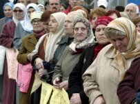 Residents of Sarajevo demonstrate against the ICJ ruling on February 27 (epa)