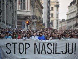 Protest protiv nasilja u Beogradu, fotografija iz arhive: Vesna Anđić