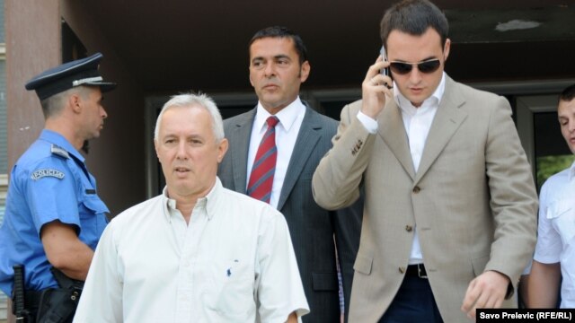 Miljan Mugoša sa advokatima, 23. jul 2012.