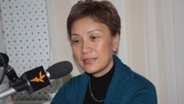 Deputy Minister of Social Protection Gulnara Derbisheva visited RFE/RL's Bishkek bureau in January.