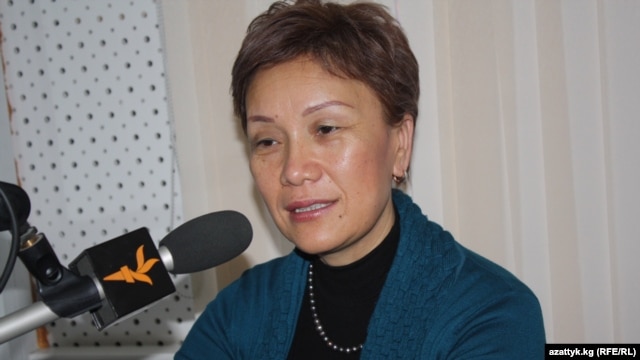 Deputy Minister of Social Protection Gulnara Derbisheva visited RFE/RL's Bishkek bureau in January.