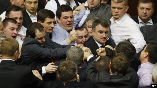 A scene from the fighting on March 19, fresh off a parliamentary recess.