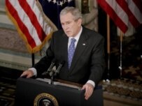 Bush at the December 20 news conference (epa)