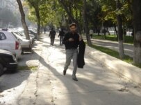 Unusually warm weather in Baku, Azerbaijan, on November 1 (RFE/RL)