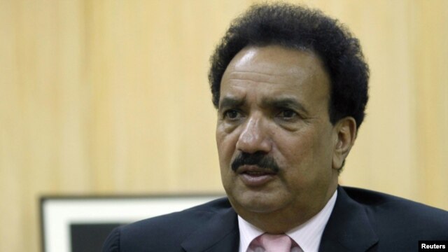 Pakistani Interior Minister Rehman Malik