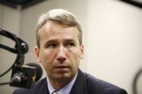 Tomas Klvana at RFE/RL headquarters on July 19 (RFE/RL)