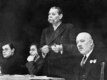 Maksim Gorky addresses a congress of Soviet writers in Moscow in 1935