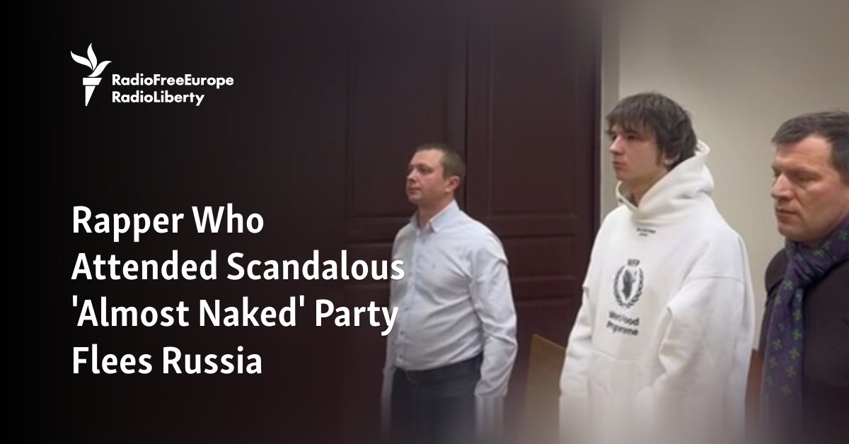 Rapper Who Attended Scandalous Almost Naked Party Flees Russia