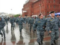Russian police at a \