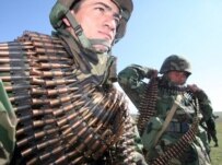 Georgian soldiers in exercises led by U.S. military instructors this March (epa)