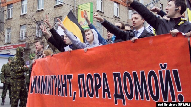 Manifestaţie a ultranaţionaliştilor ruşi la Moscova