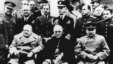 "Большая тройка" в Ливадии. Премьер-министр Великобритании У.Черчилль, президент США Ф.Рузвельт и секретарь ЦК ВКП(б) И.Сталин. 