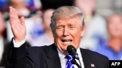 Кандидат в президенты США от Республиканской партии Дональд Трамп.
