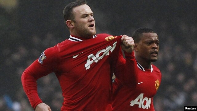 Manchester United, Wayne Rooney, 2012.