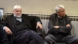 Bora Ćosić i Predrag Matvejević na promociji u Zagrebu