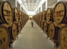 Moldova – Economy / business – Depot of Kvint Distillery, producer of wine, cognac, and other liquors, 30 May 2005. (Size: 660x465)