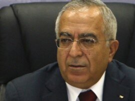 The prime minister of the Palestinian government, Salam Fayyad