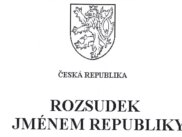Фрагмент первой страницы приговора чешского суда по делу казахского беженца Кайрата Досметова