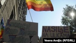 The Serbian gay community says it frequently faces threats and attacks.