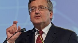 Președintele Bronislaw Komorowski la Krynica, în septembrie 2012