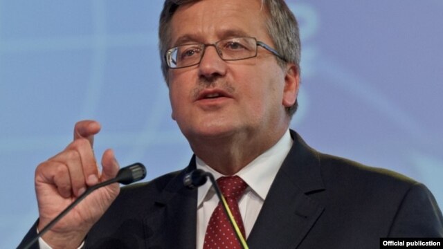 Președintele Bronislaw Komorowski la Krynica, în septembrie 2012