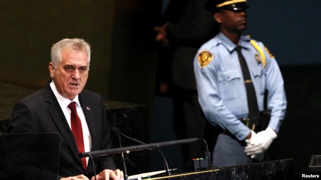 Tomislav Nikolić govori na sednici Generalne skupštine UN