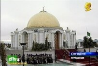 The Niyazov family mausoleum in Kipchak today (AFP)