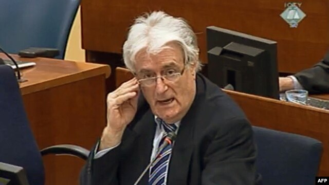 Radovan Karadžić u sudnici