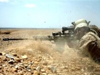A soldier in the U.S.-led coalition fighting in Helmand Province in June, 2007. (AFP)