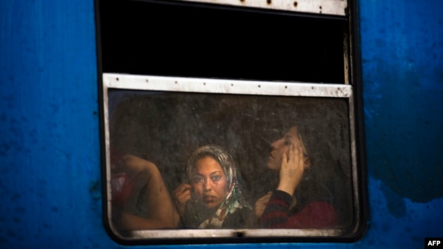 Izbeglice na prelazu Đevđelija