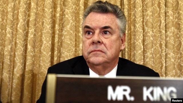 Representative Peter King during the hearing in Congress