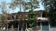 My view from the cafe, of other cafes similarly gutted across the street