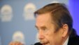 Former Czech President Vaclav Havel at 14th Forum 2000 Conference in Prague on October 12.