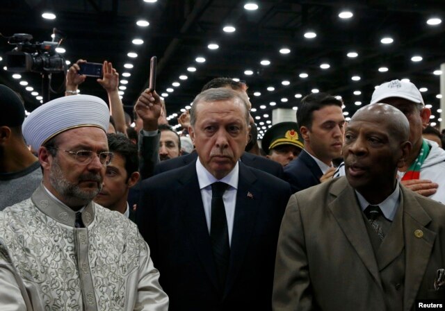 اردوغان برای شرکت در مراسم یادبود محمدعلی به لویی‌ویل رفته است